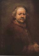 REMBRANDT Harmenszoon van Rijn Self-portrait aged 63 (mk08) Germany oil painting artist